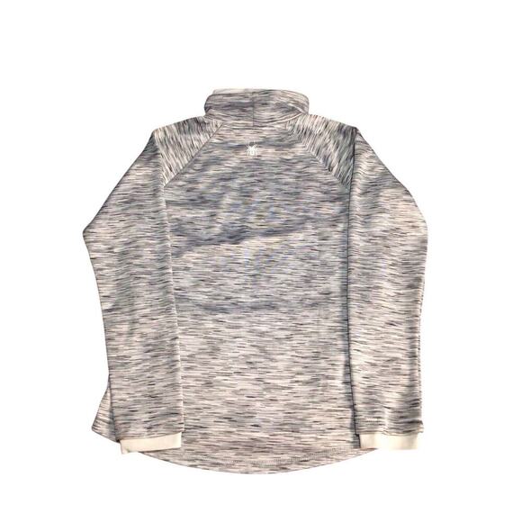 Spyder Active Pullover Fleece Heathered Mock Layer Ski Top Women's Size M Gray - Picture 2 of 9